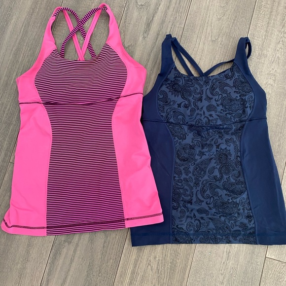 Lululemon Energy Tank - qty 2 - both size 8 - Picture 1 of 6